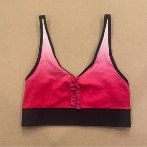 Ultracor Ombre Sports Bra With Ruffle Detail Size Medium New With Tag